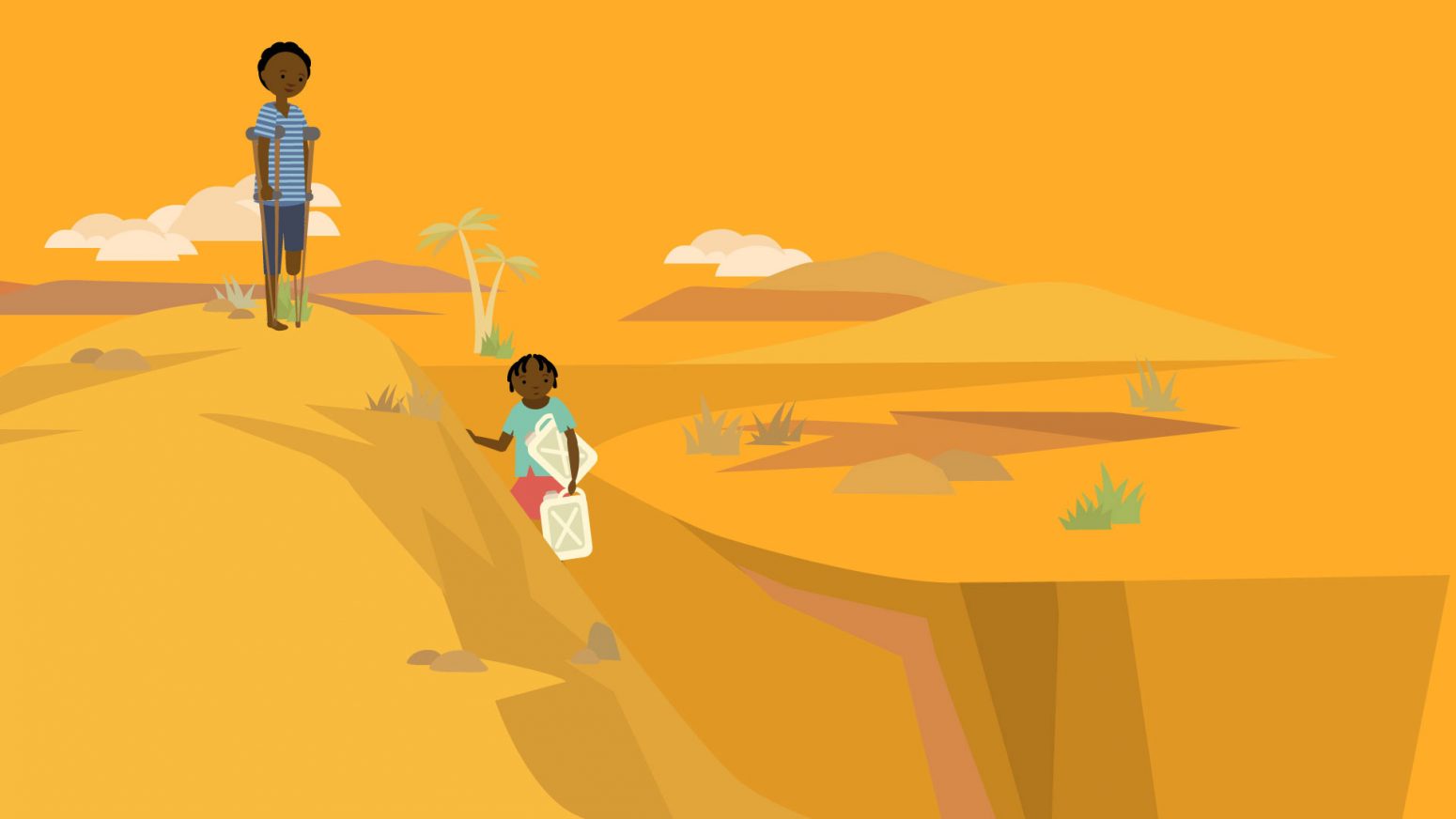 wateraid character illustration motion graphics